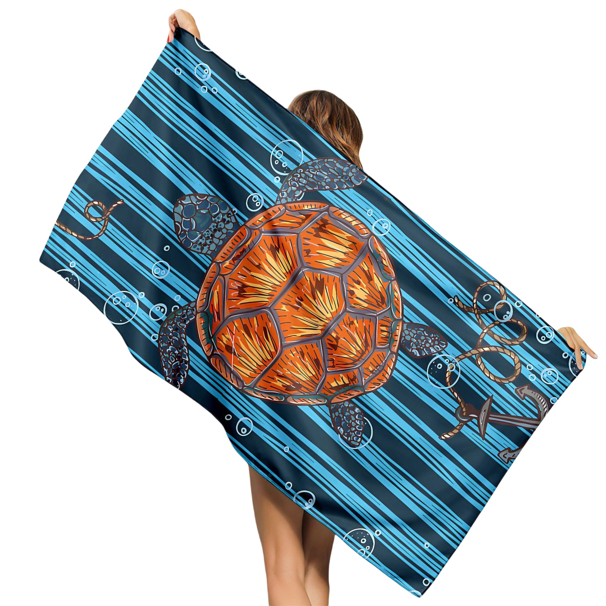 Premium Microfiber, 30 x 60, Mid-Weight, Color Beach Towel 13