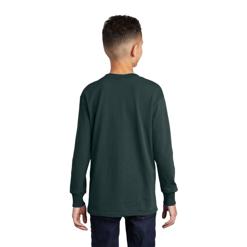 Port & Company Youth Long Sleeve Core Cotton Tee. 19