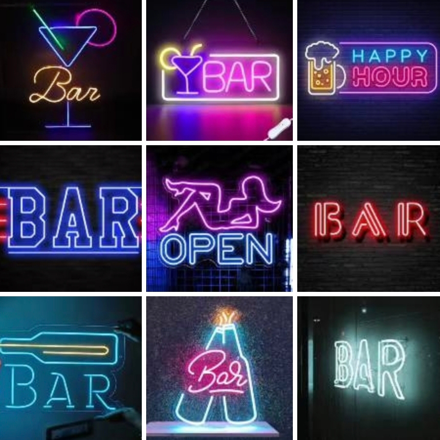NeonBender Multicolor Custom Neon Sign with Acrylic Backing 12