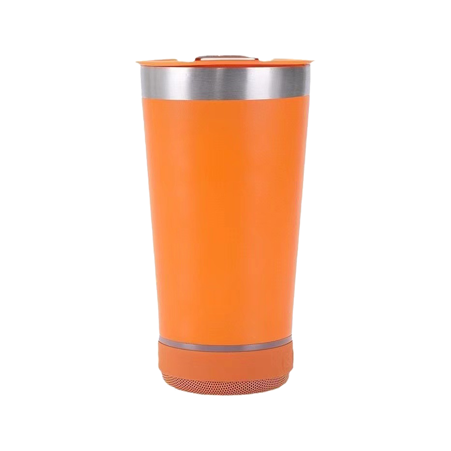 ArticFire 16oz Stainless Steel Tumbler with Wireless Bluetooth Speaker Base & Bottle Opener Cap 10