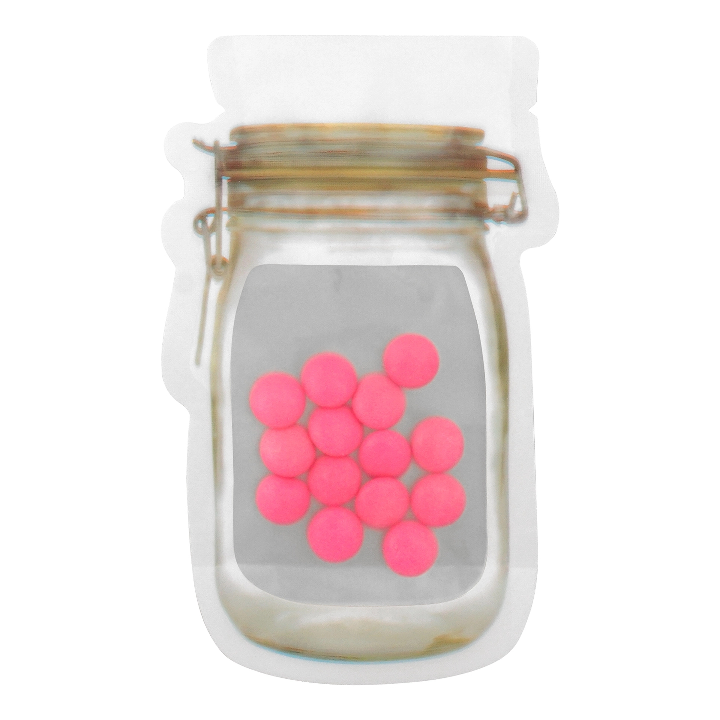 MASON JAR BAG OF PRINTED CANDY 10
