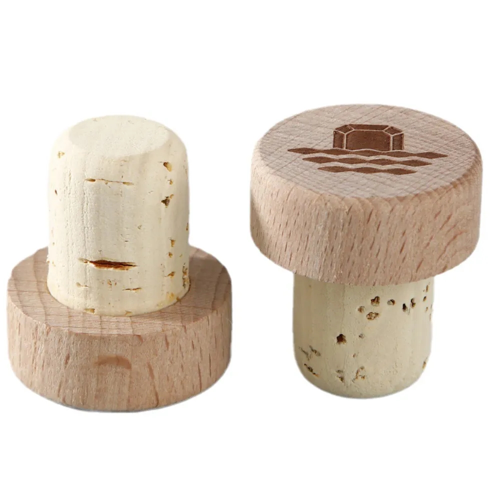 Engraved Wood Wine Stoppers 14