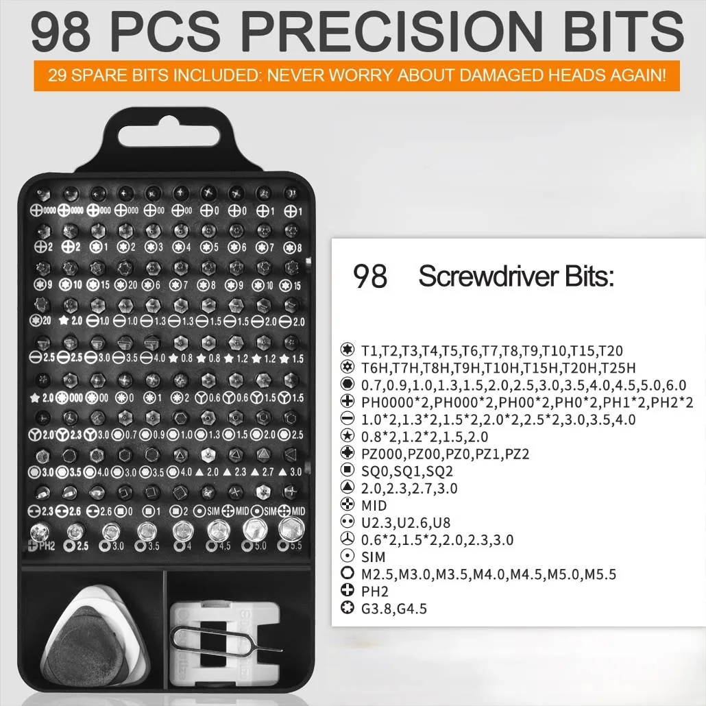 Precision Screwdriver Set, Magnetic Repair Tool Kit 9