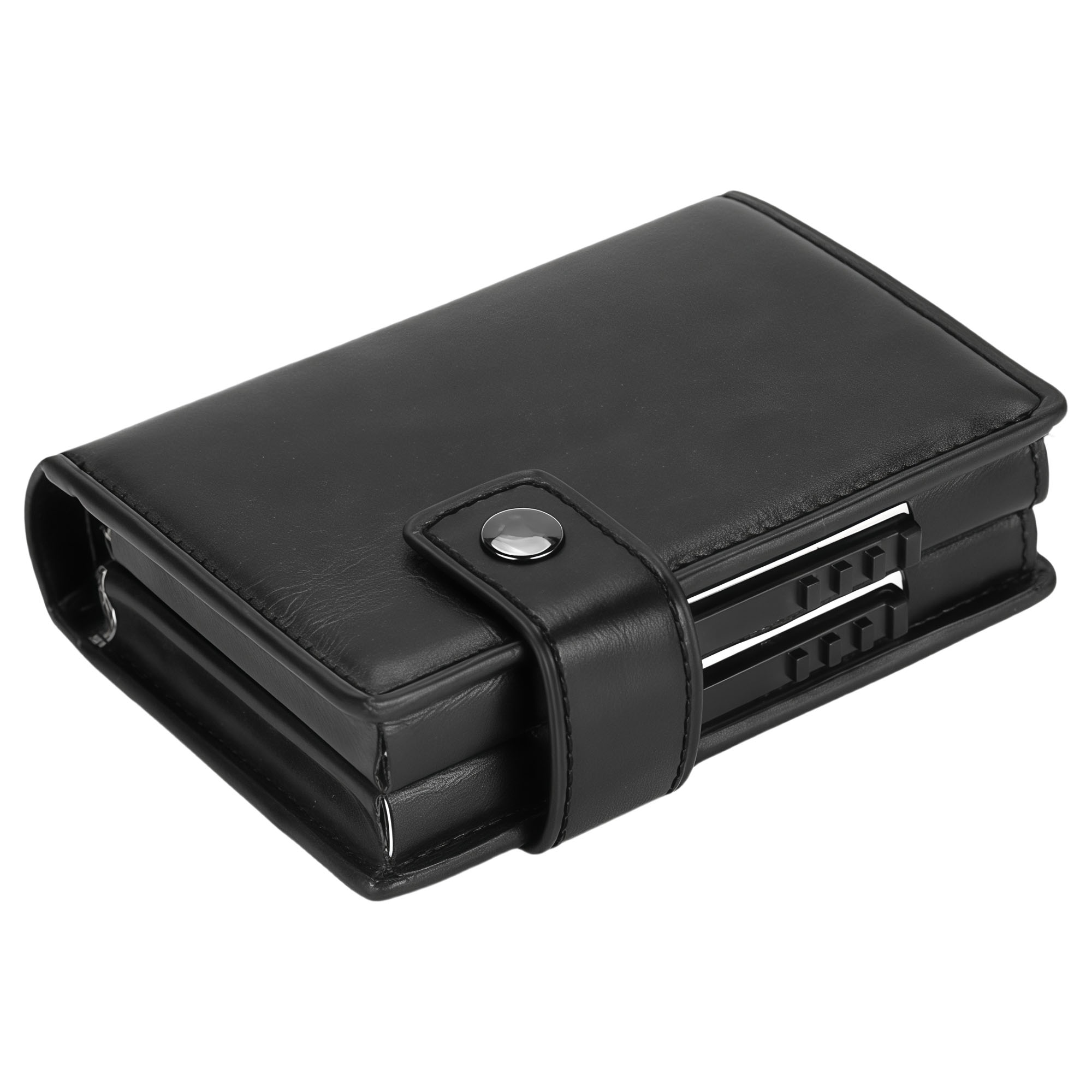 Dual Slot Aluminum Card Holder - RFID Blocking Credit Card Wallet