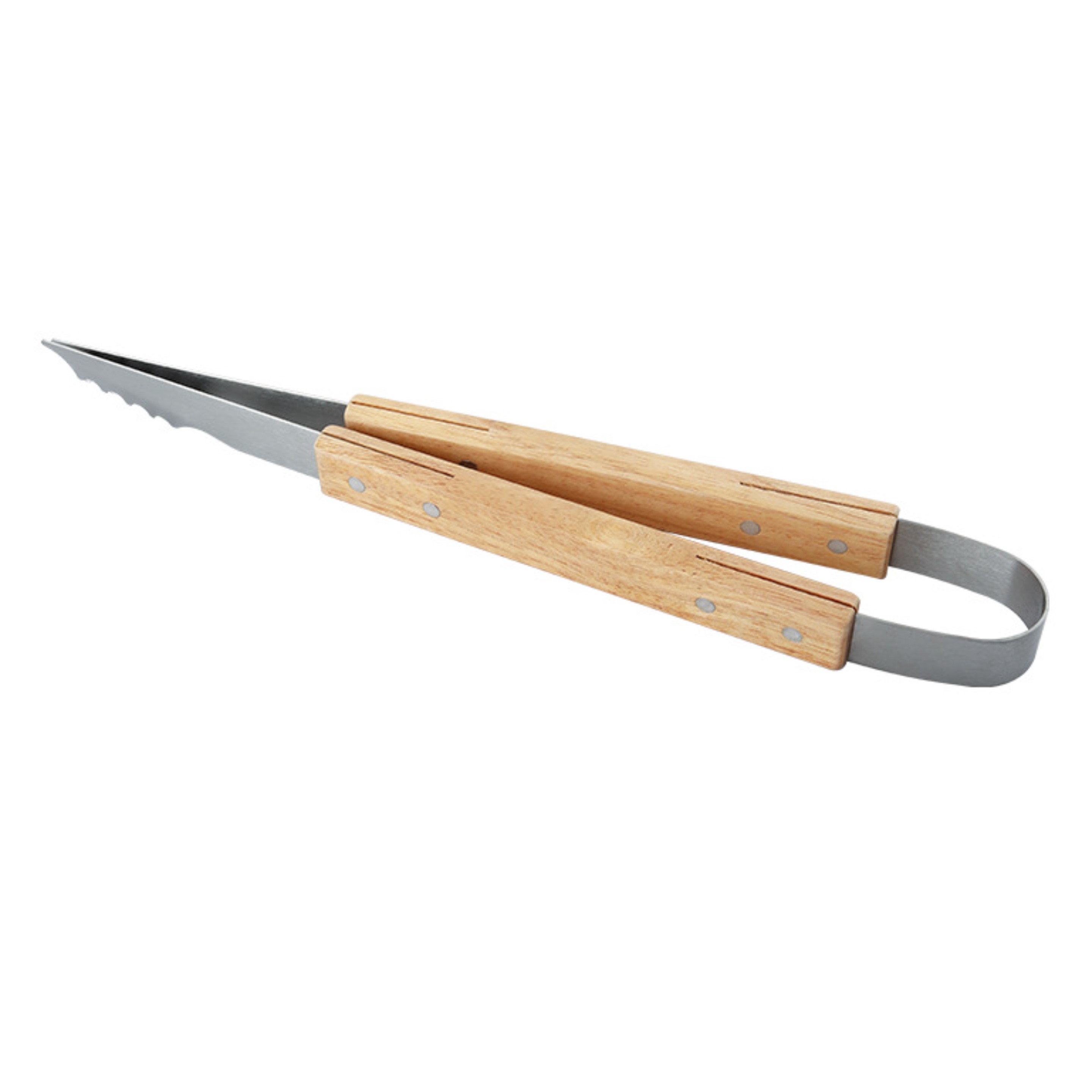 Wood Handle Grill Tong 3