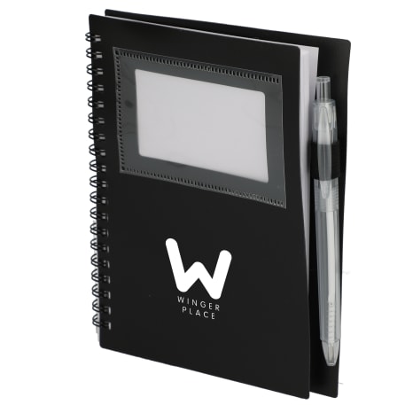 FSC® Recycled 5" x 7" Star Spiral Notebook with Pe 185