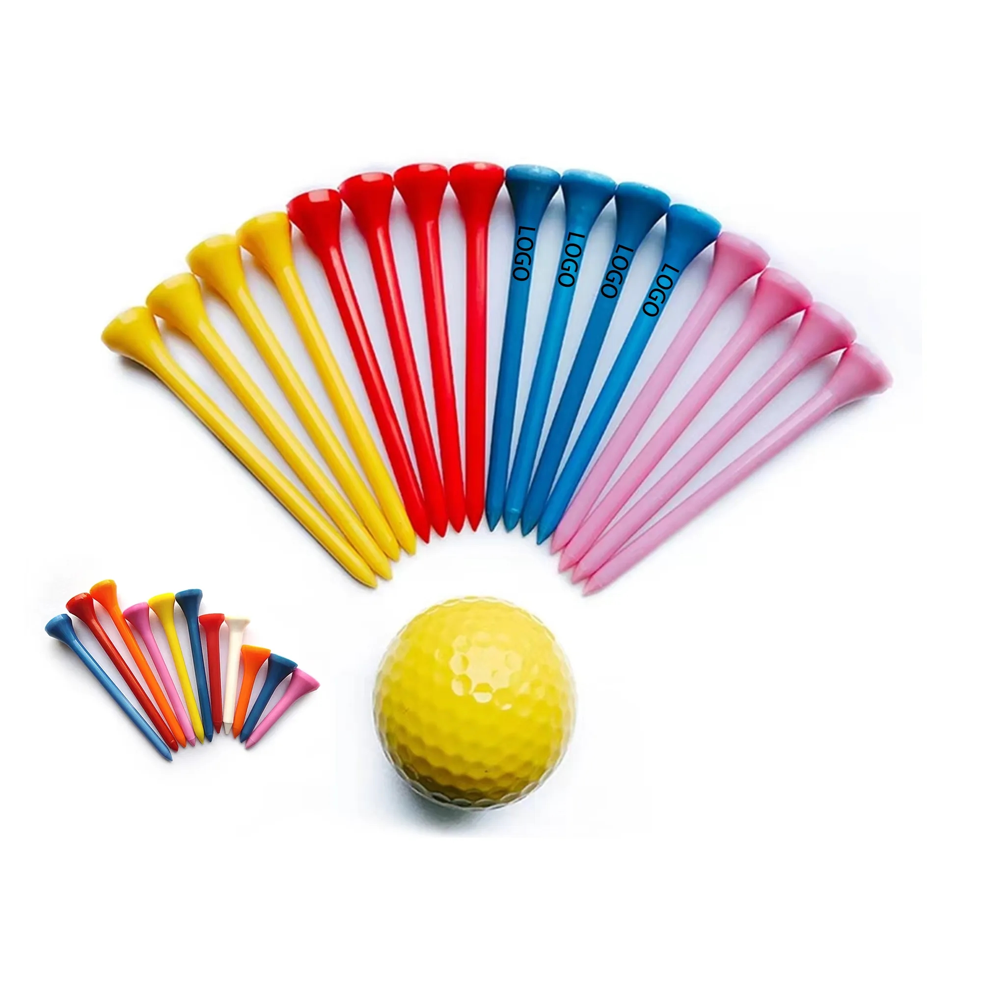 MOQ100 2.7" Golf Plastic Ball Spikes Tee 2