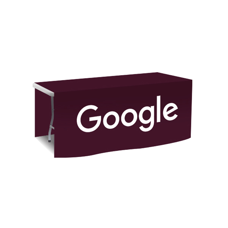 72 in. x 88 in. PolyKnit Table Drop (One Color Logo) 34
