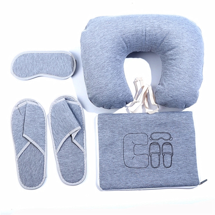 Travel Kit, Inflatable Pillow, Slippers, Sleep Mask 4