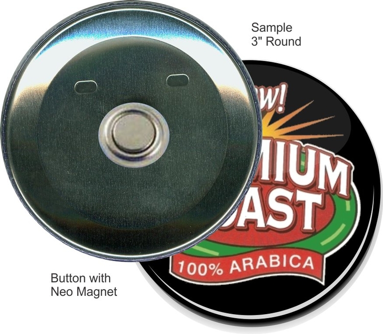 Neo Magnet 3 Inch Round Button 2