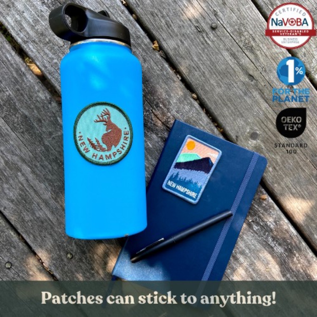 Eco-friendly Embroidered Sticker Patch (RPET) 6