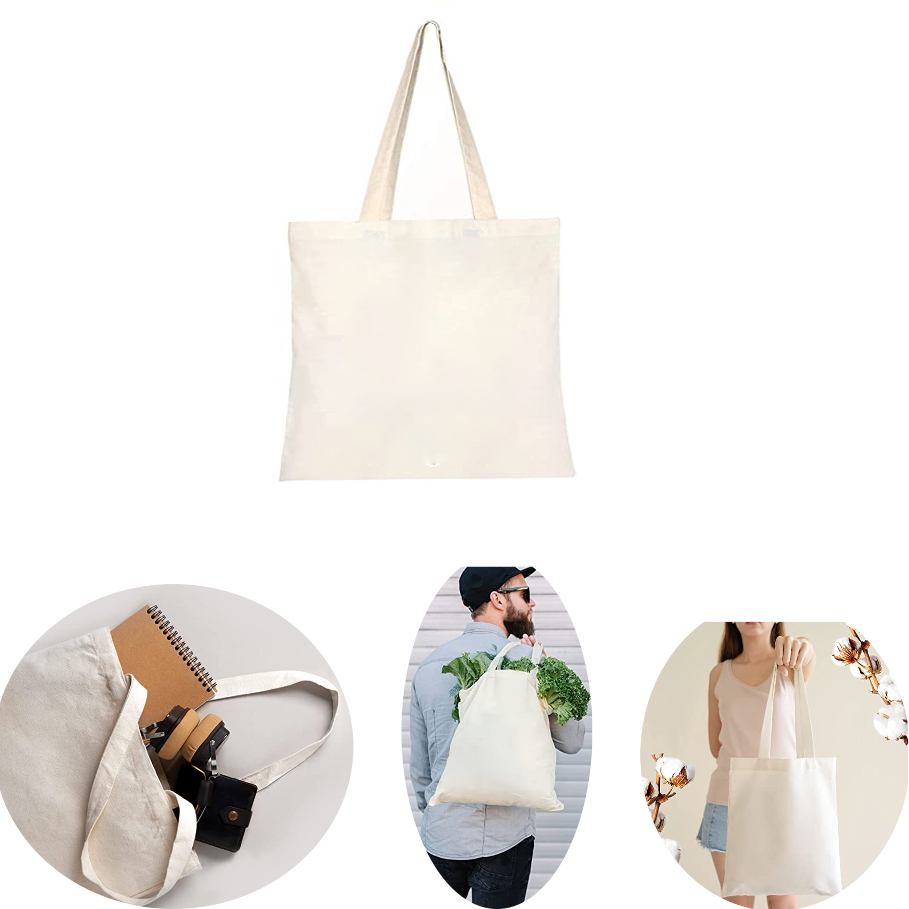 Canvas Bag, custom tote bag with logo imprint 2