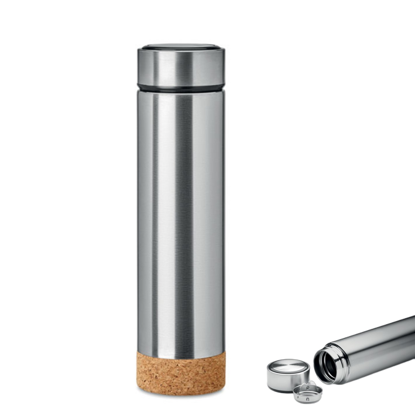 Vacuum flask with tea infuser and cork base 450ml 3