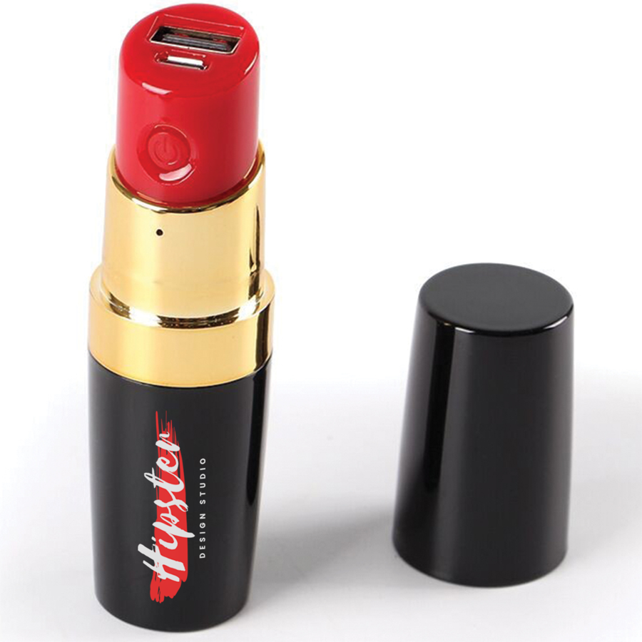 GlamCharge Lipstick Power Bank 2200mAh 2