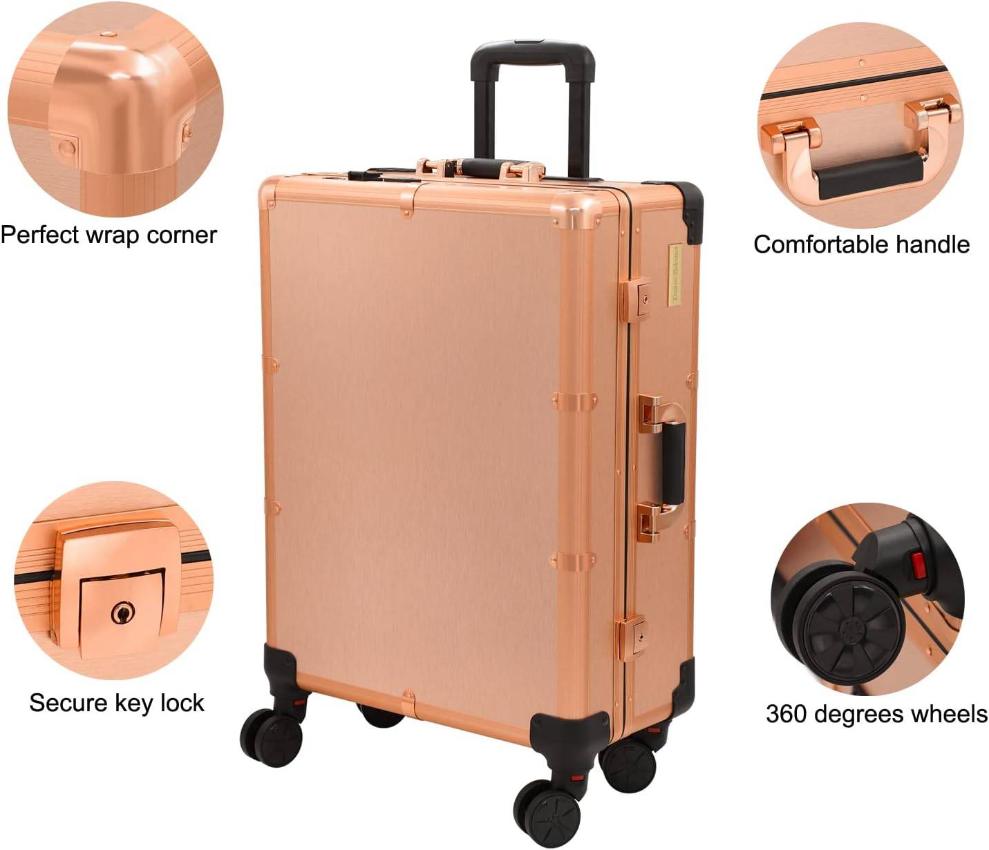 LED Pull Rod Makeup Train Case 2