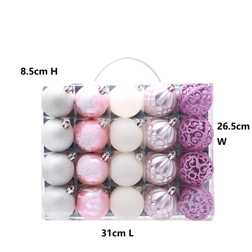 Christmas Tree 20pcs 6cm Decorative Balls 7