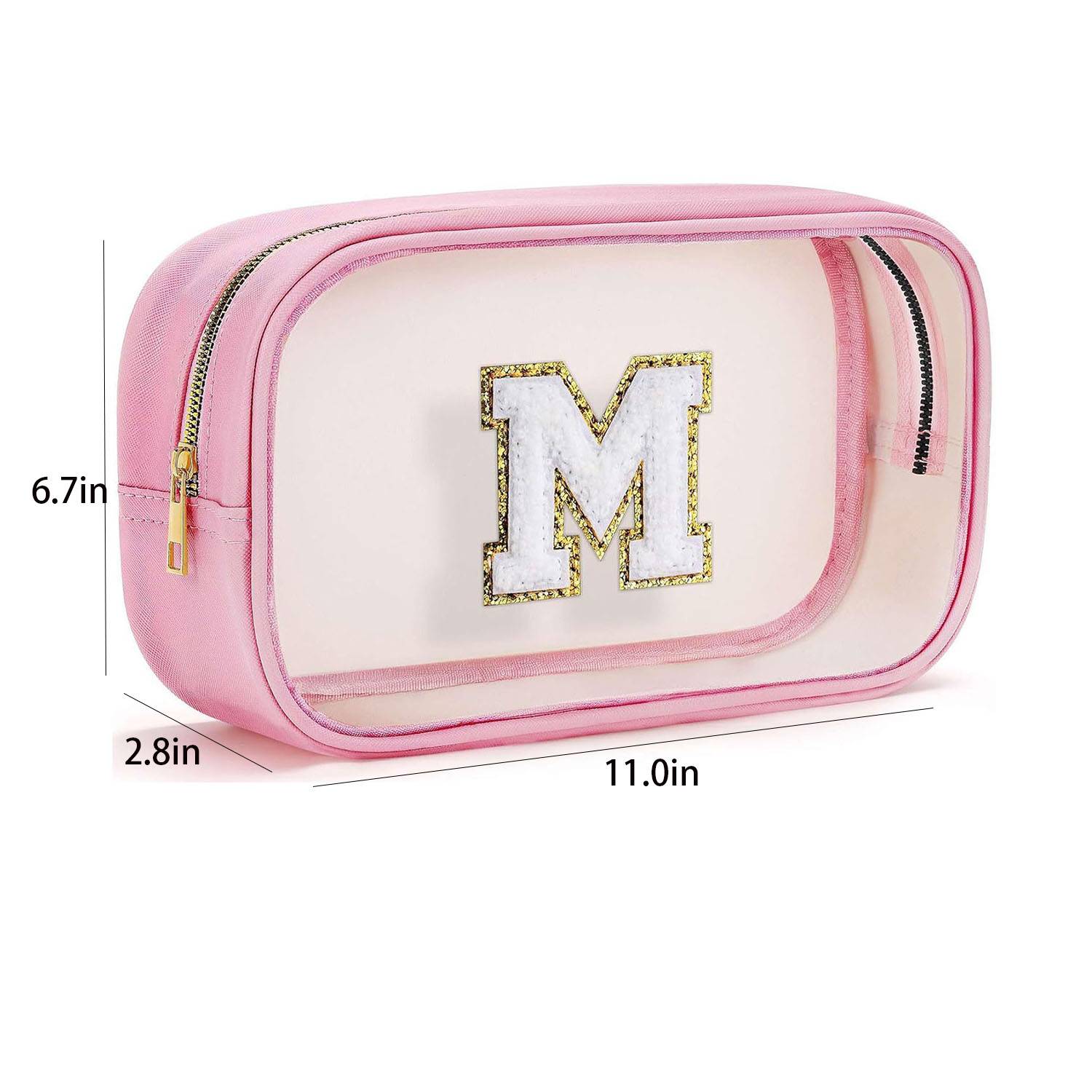 Waterproof Large Capacity PVC Letter Cosmetic Bag 5