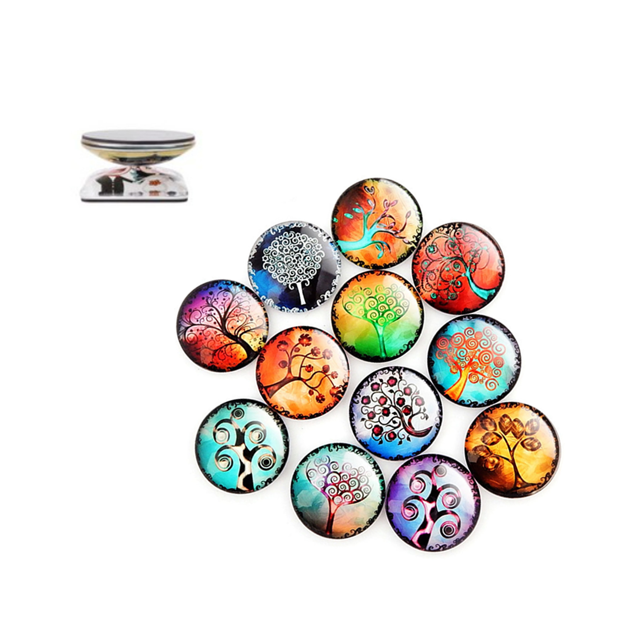 Custom Crystal Fridge Magnet Button, custom magnet with logo imprint 2