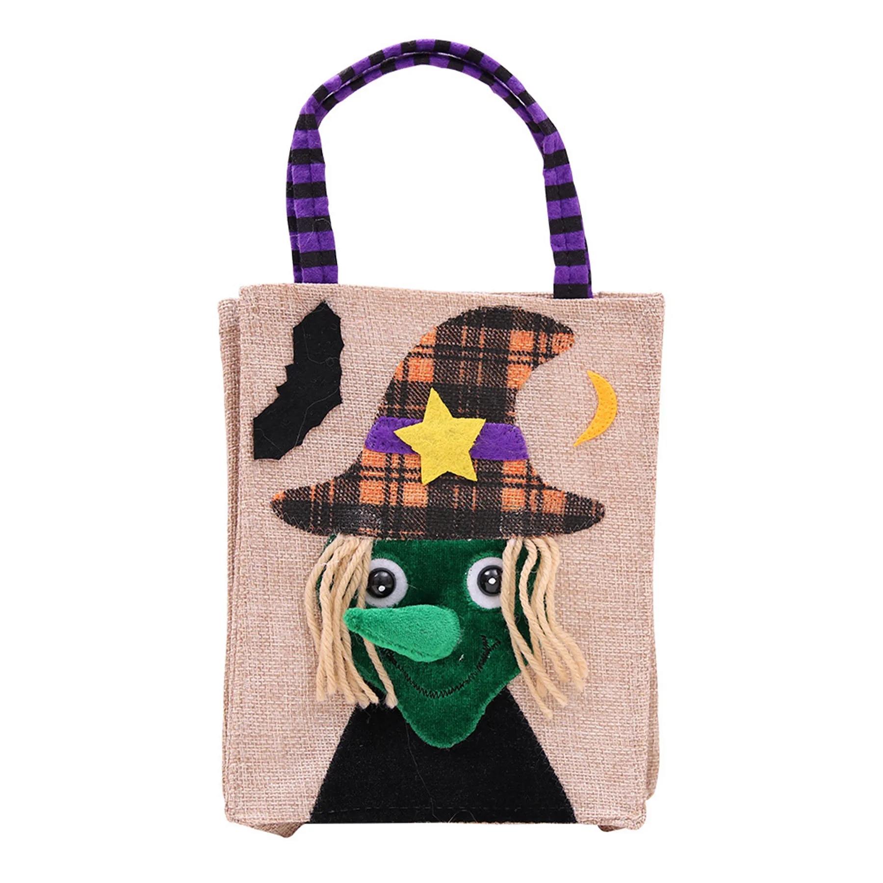 Jute Halloween Candy Tote Bag 4