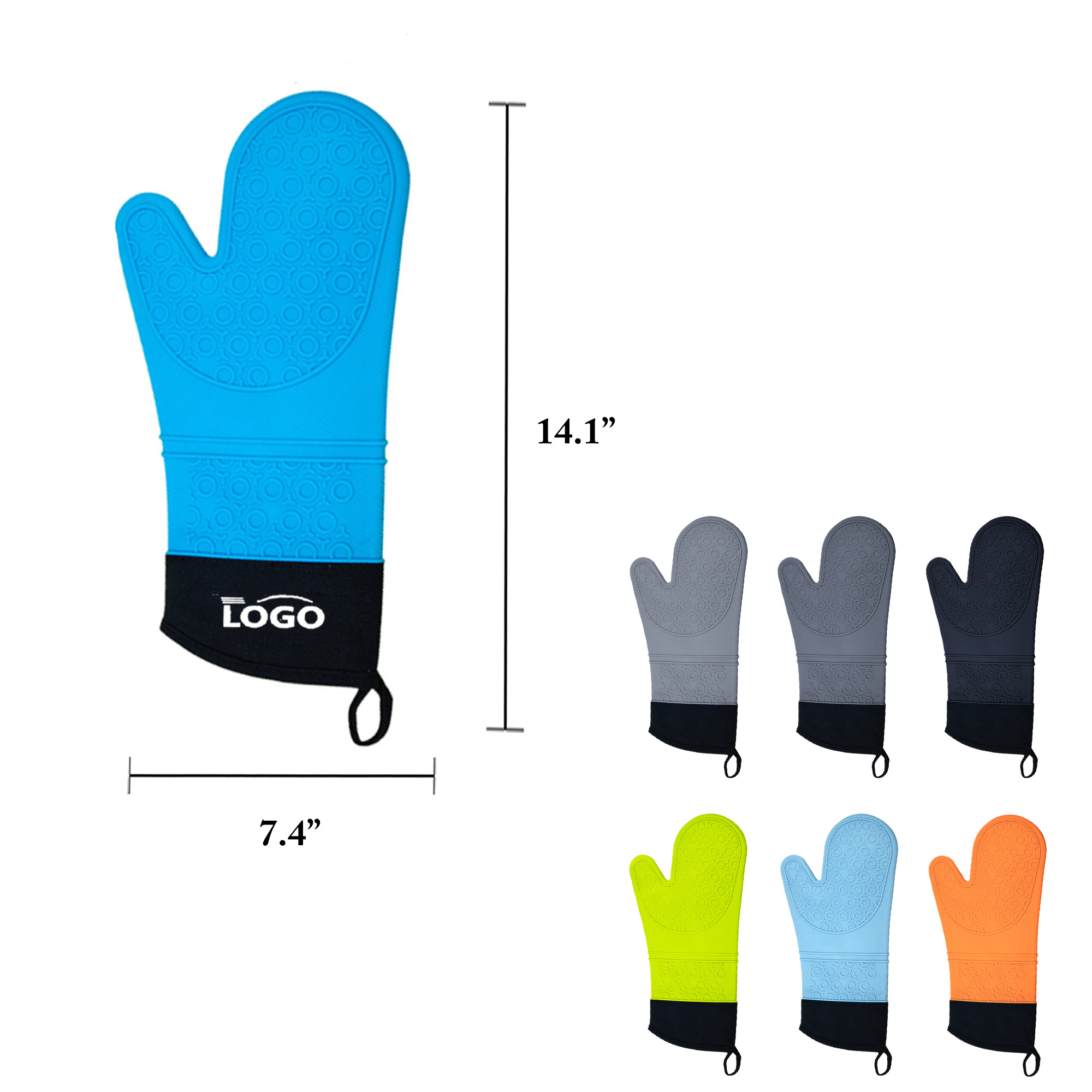 Heat Resistant Silicone Kitchen Gloves 4