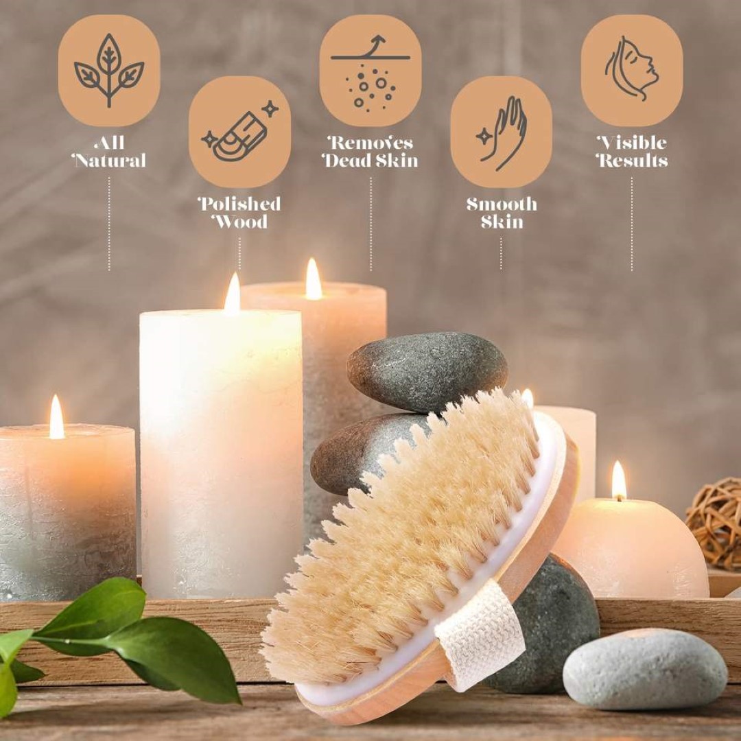 Wet and Dry Body Brush Exfoliator 4