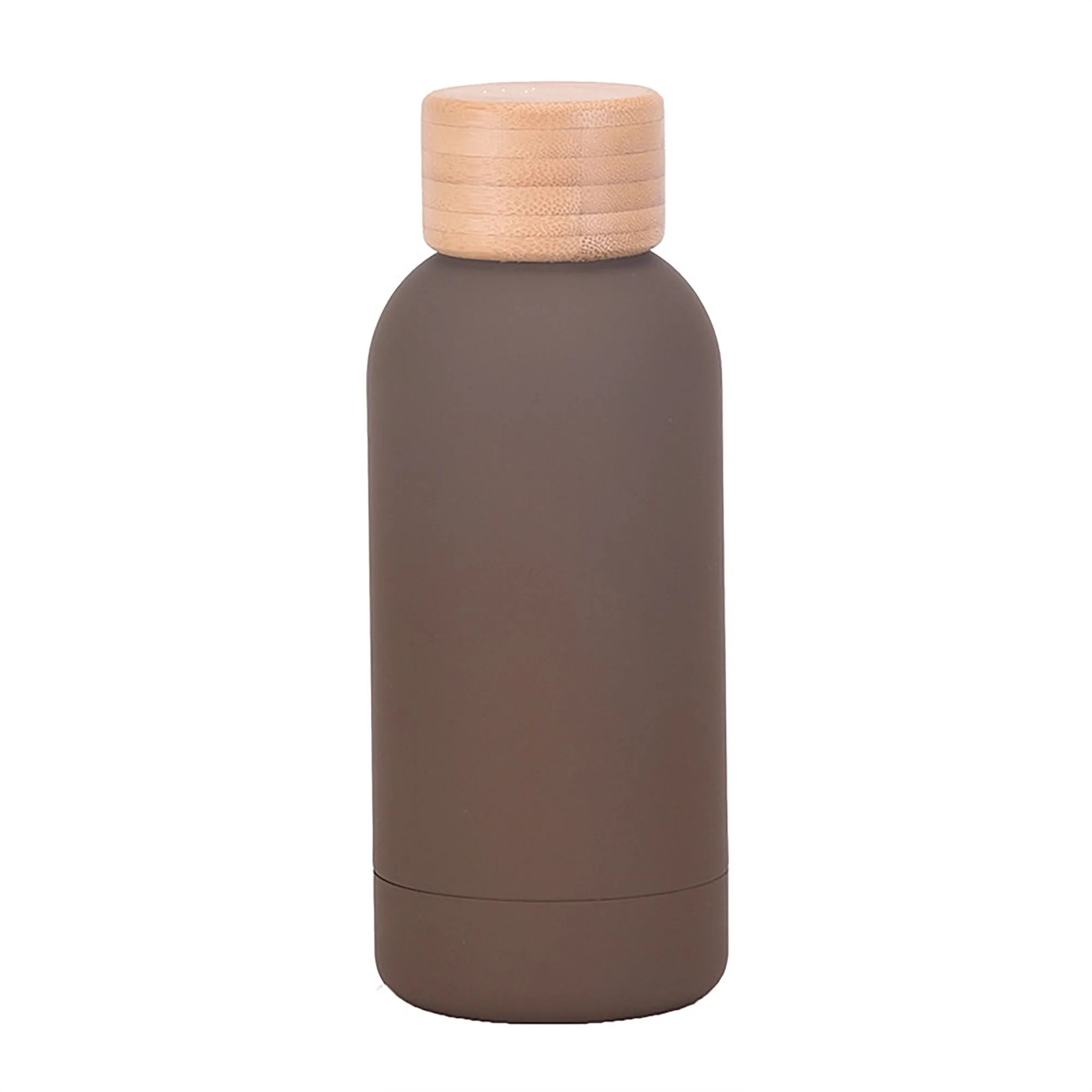 MOQ 50 12oz Stainless Steel Tumbler with Bamboo Lid 6