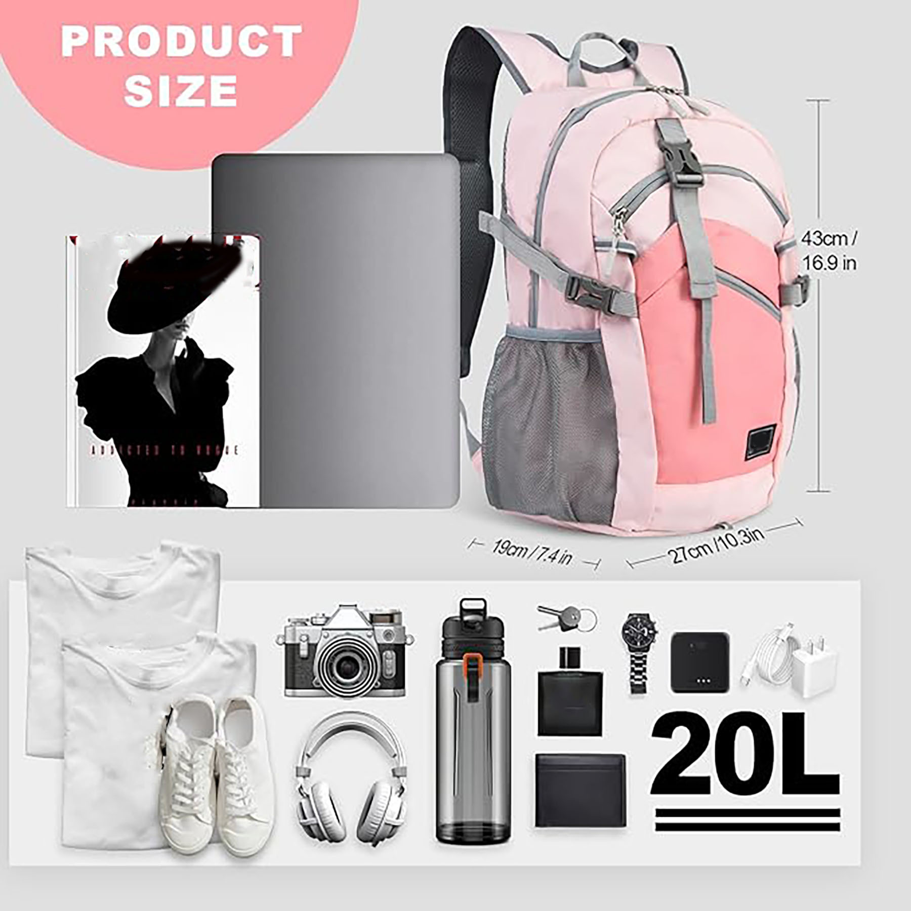20L Lightweight Travel Backpack 5