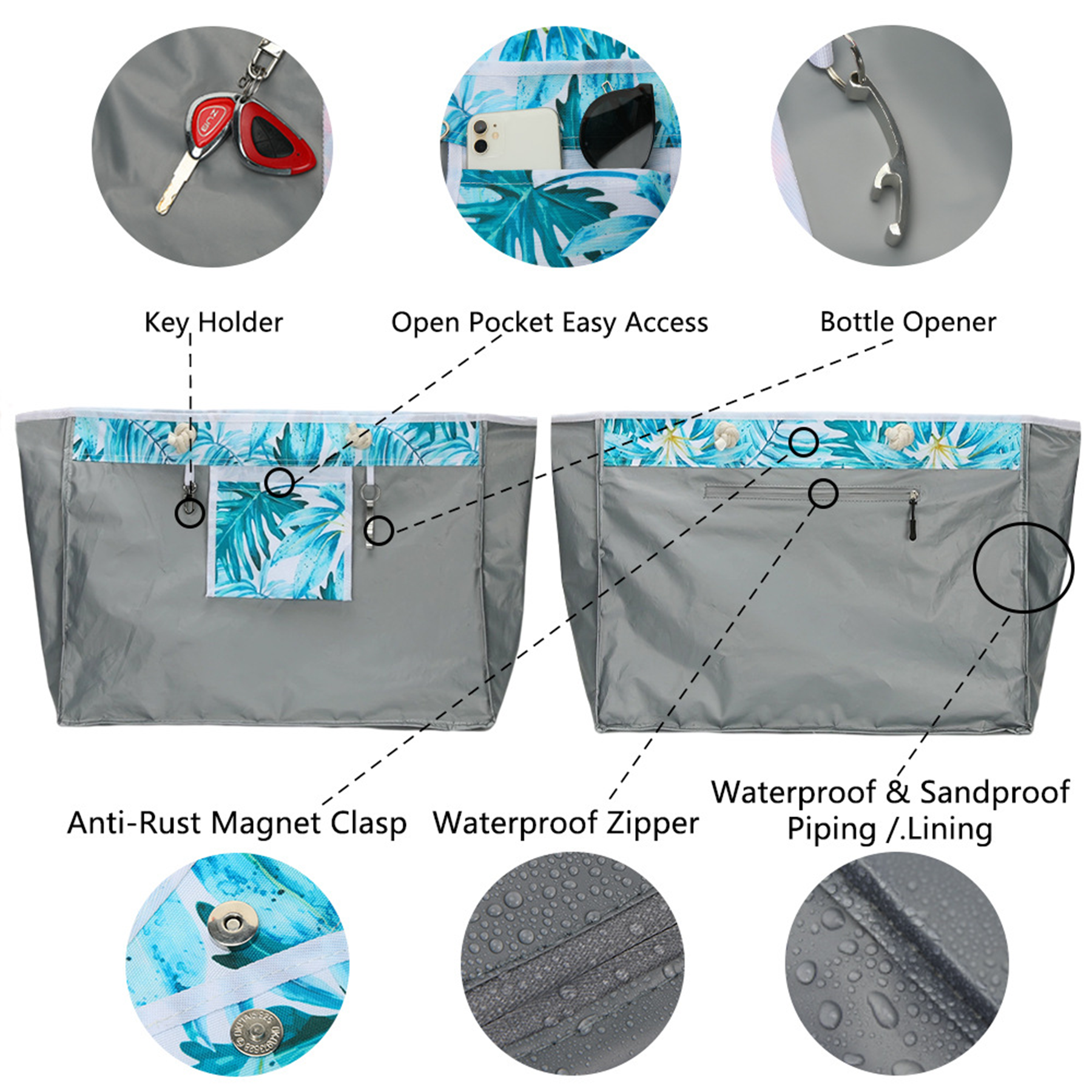 Breathable Beach Tote Bag 5