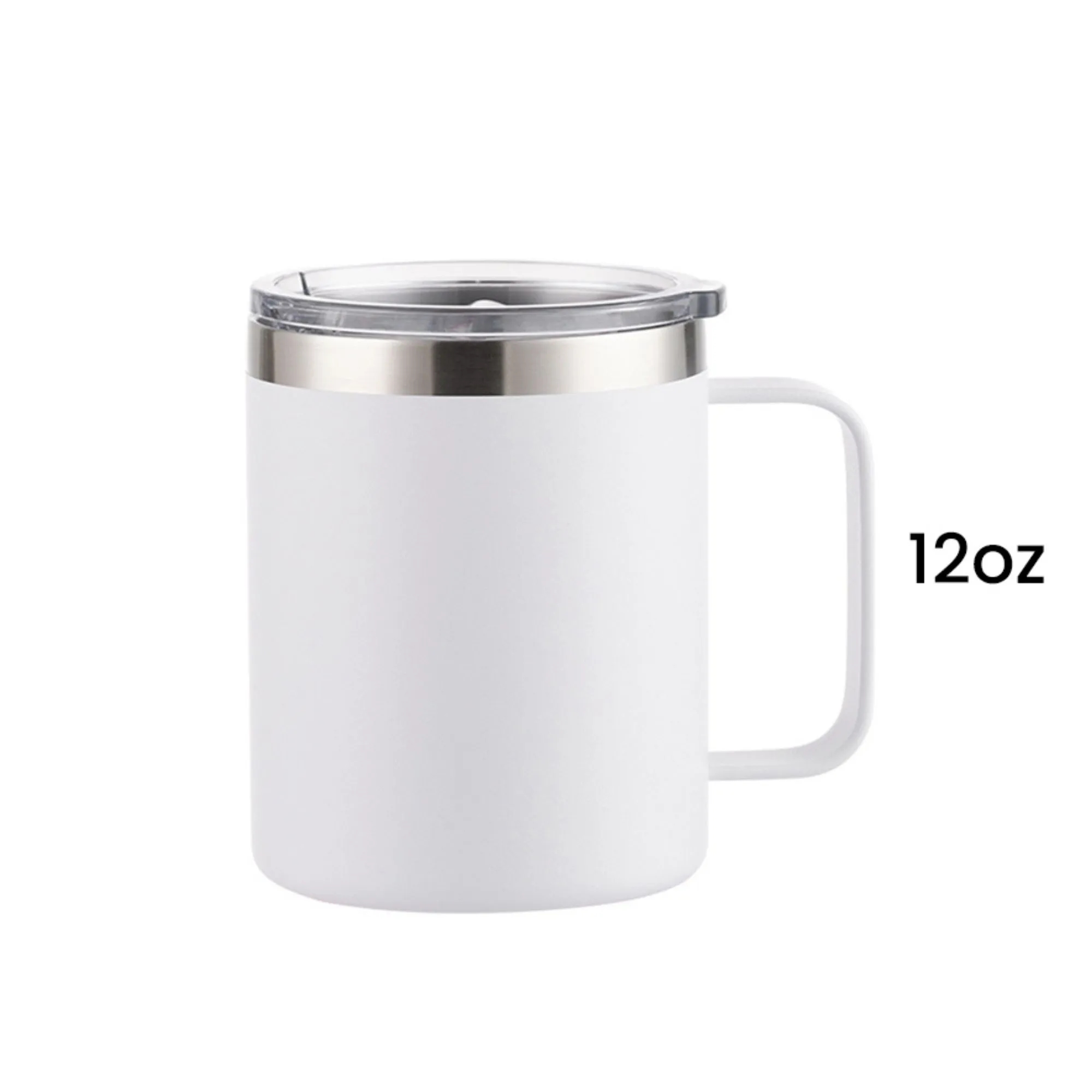 12oz Stainless Steel Insulated Coffee Mug with Handle 9