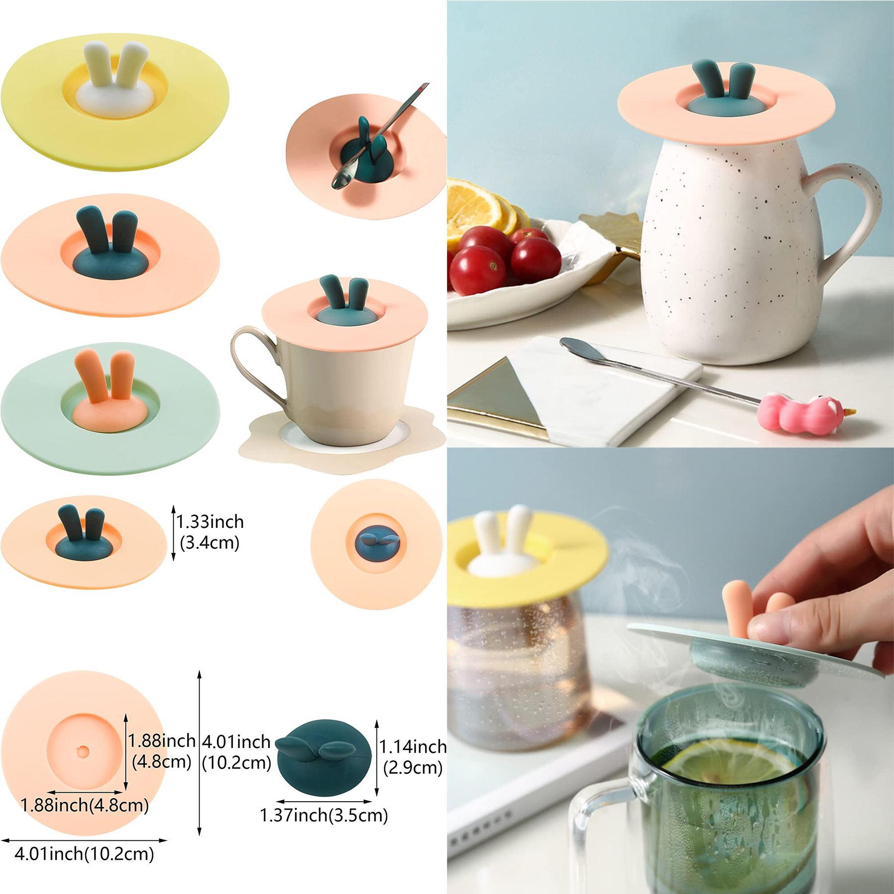 Rabbit Ear Silicone Mug Cover 2