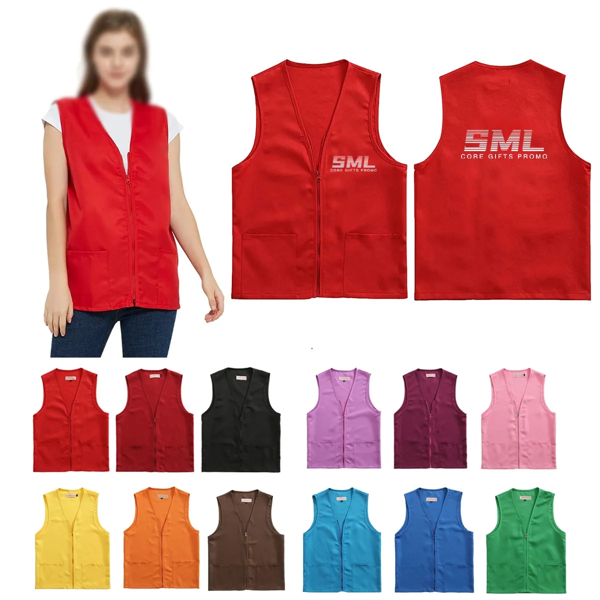 Adult Volunteer Activity Waistcoat - Cotton 2