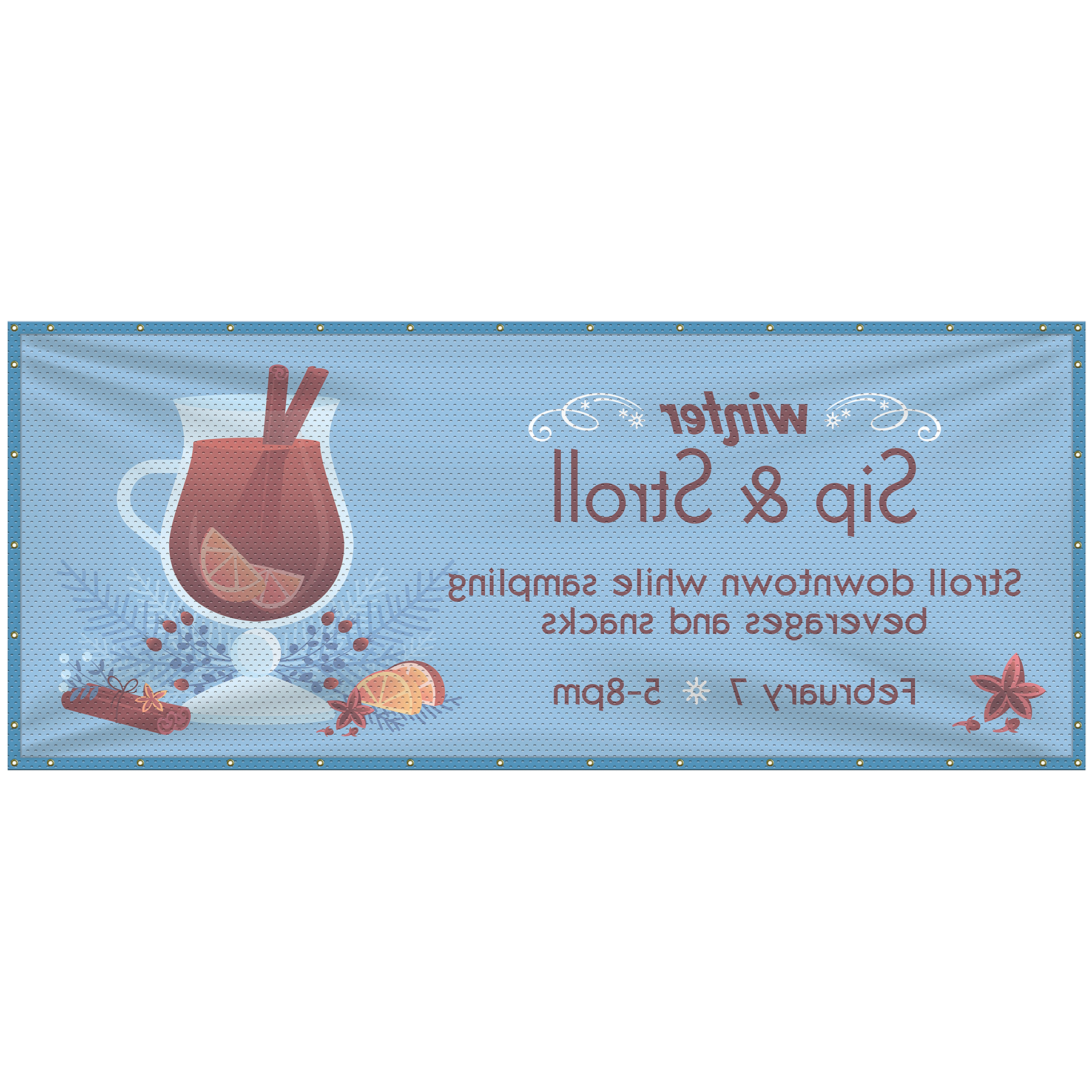 5' x 12' Polyester Mesh Banner 12