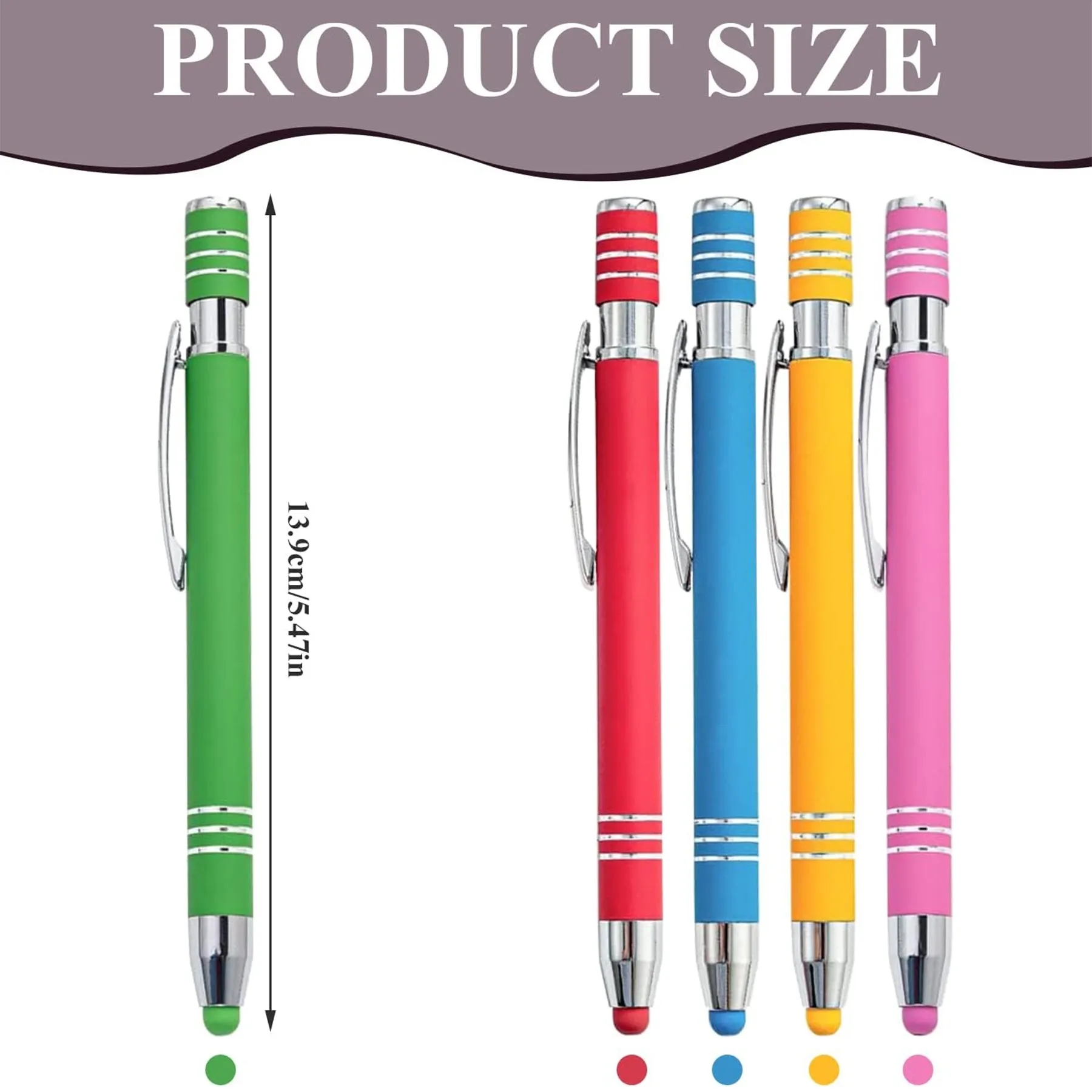 2 In 1 Metal Ballpoint Pen With Stylus 11