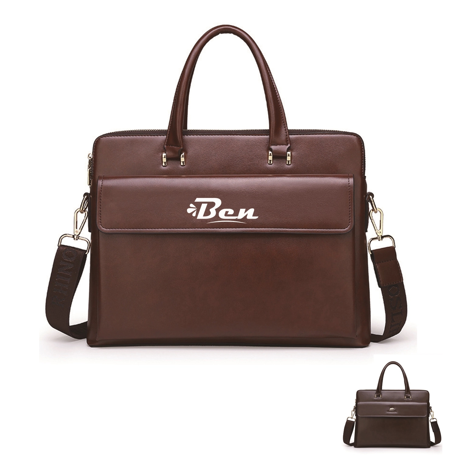 Large Business Laptop Vintage Shoulder Bag For Men 2