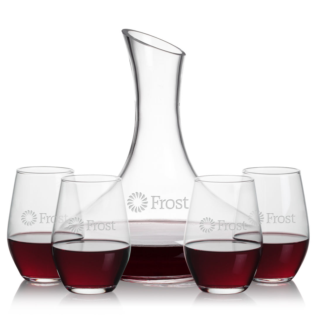 Kanata Carafe & Vale Stemless Wine 1