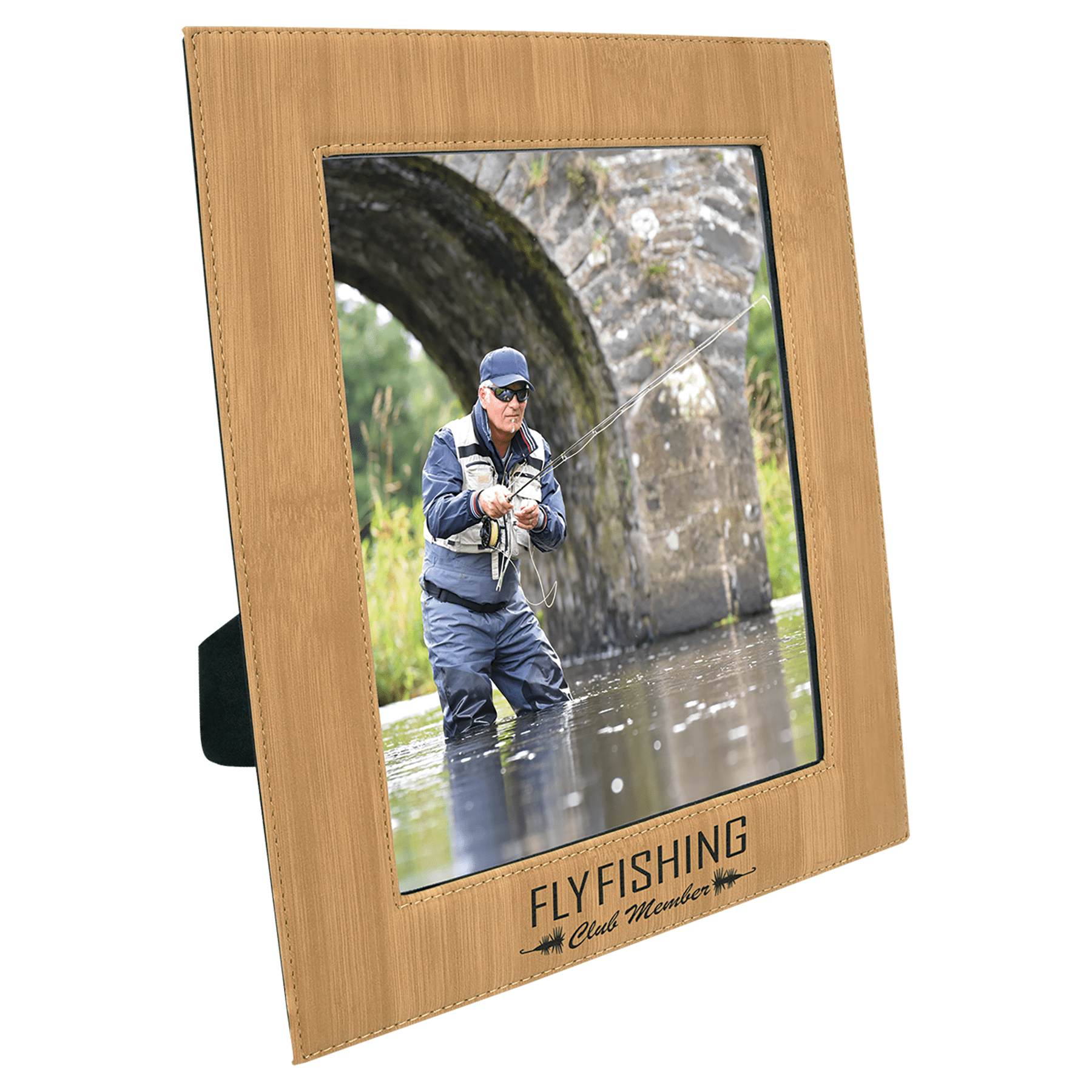 8" x 10" Bamboo Leatherette Photo Frame 1