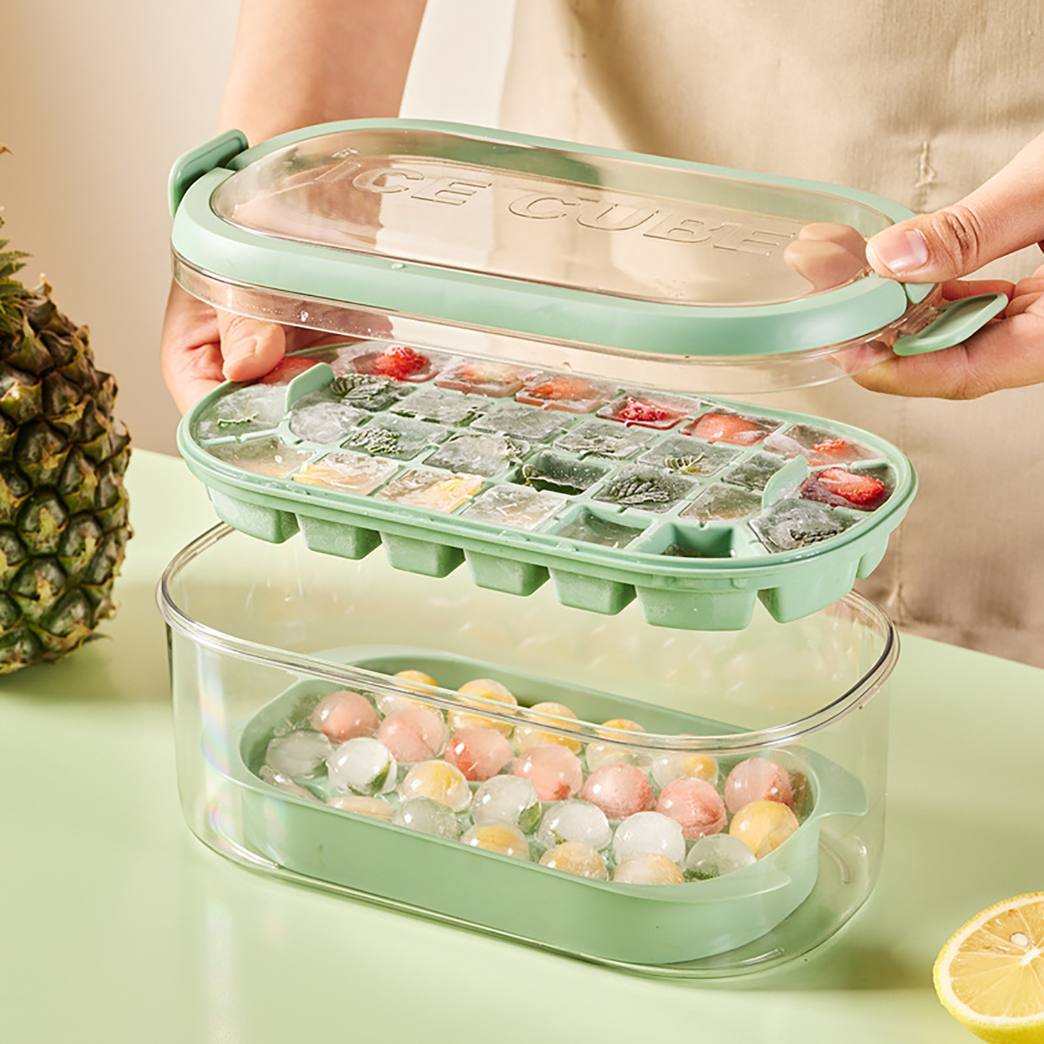 Silicon Press Type Double-Layer Ice Mold Box 3