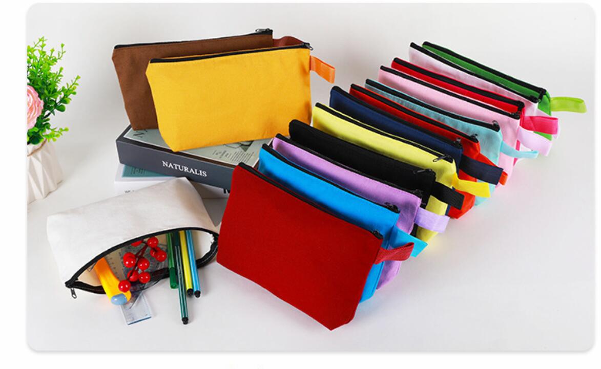 Canvas Pencil Case Makeup Bag 9