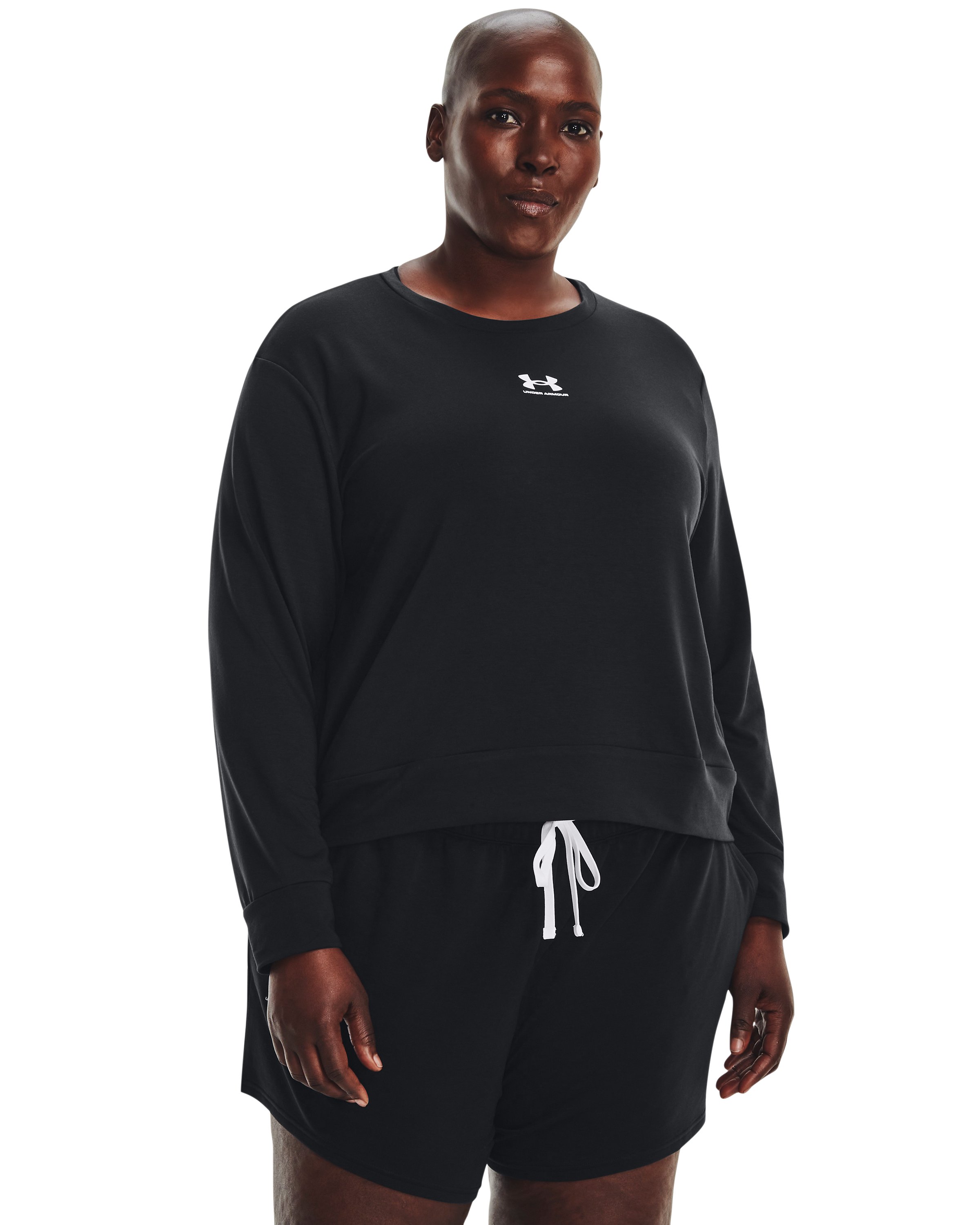 Women's UA Rival Terry Crew, custom hoodie or sweatshirt with logo imprint 3