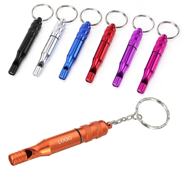Aluminum Emergency Survival Whistle Keychain 4