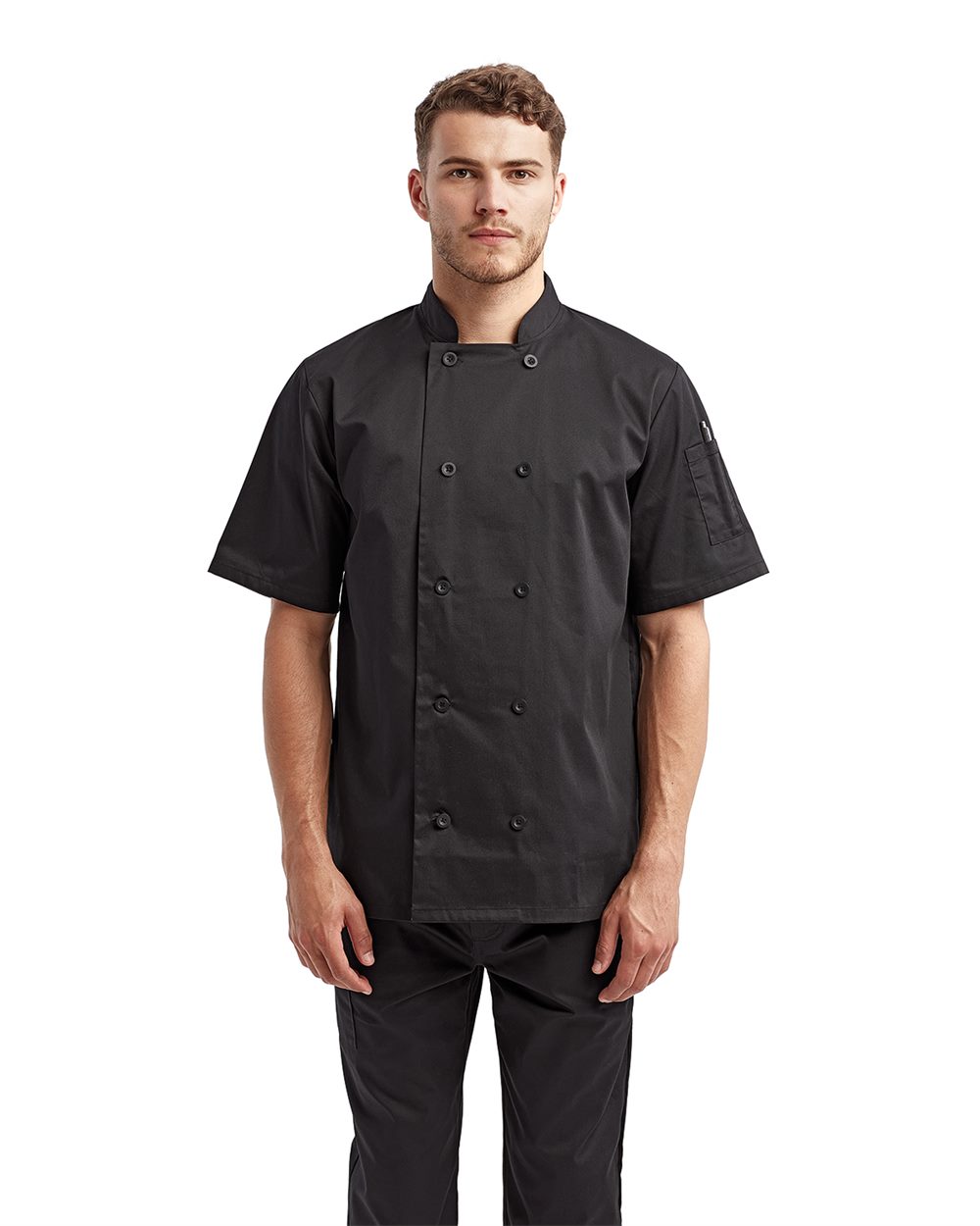Unisex Short Sleeve Recycled Chef Coat - RP656 17
