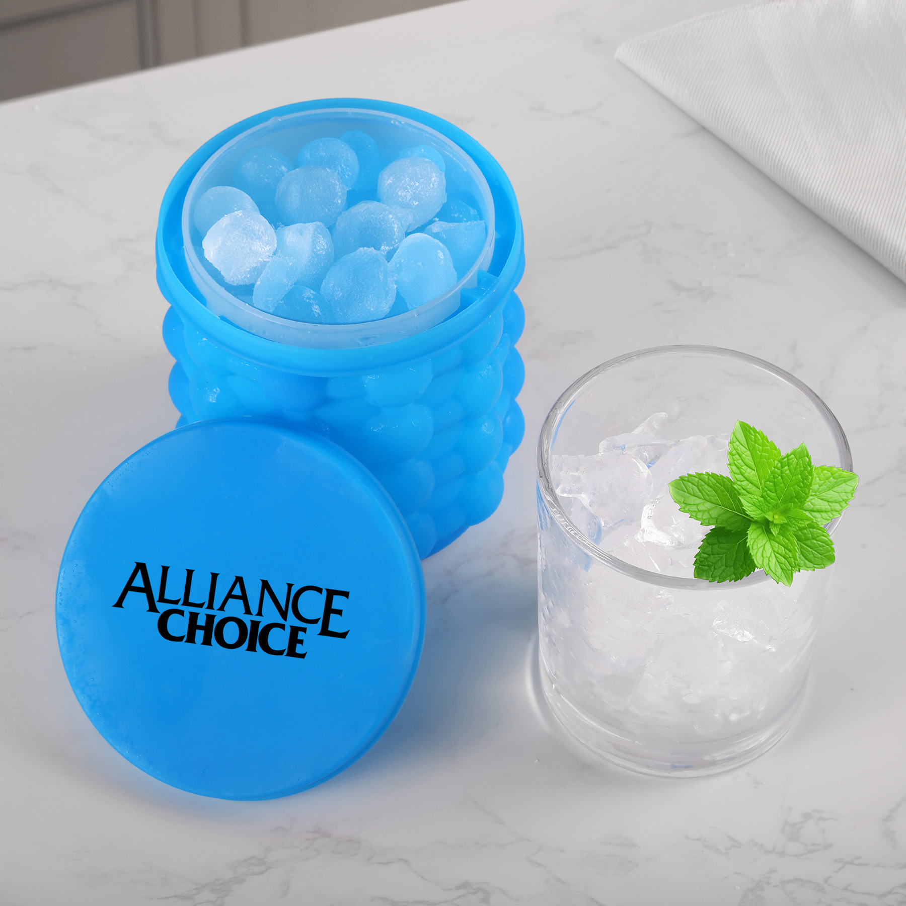 Silicone Ice Cube Maker and Bucket