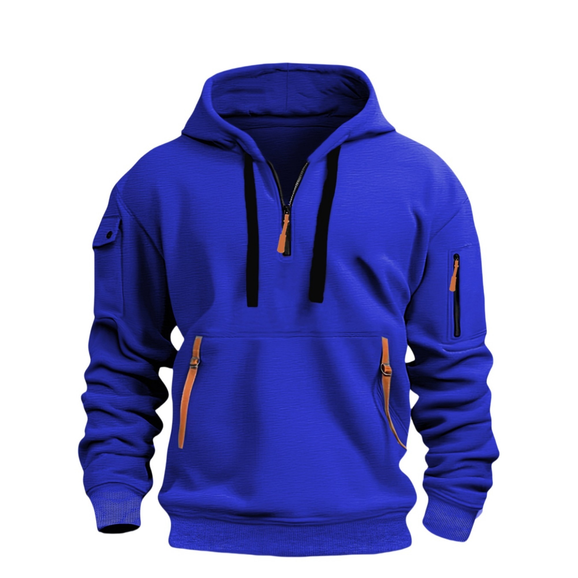 Quarter Zip Pullover With Pockets, custom hoodie or sweatshirt with logo imprint 3