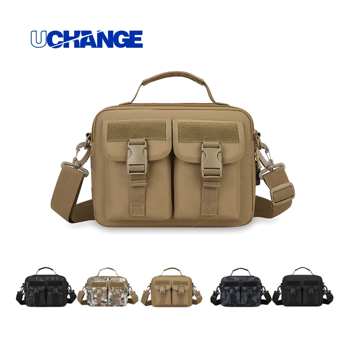 Durable Tactical Messenger Shoulder Bag W/ USB Charging Port 7