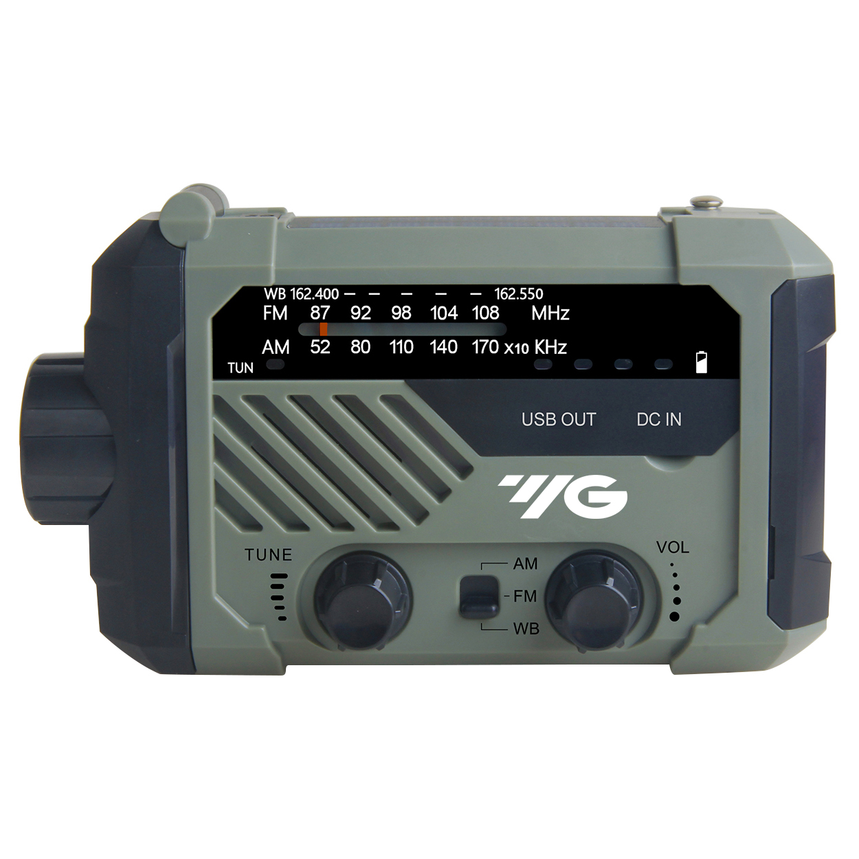 ResQ Emergency Weather Radio – AM/FM/NOAA with LED Flashlight, Reading Lamp, SOS & Power Bank 20