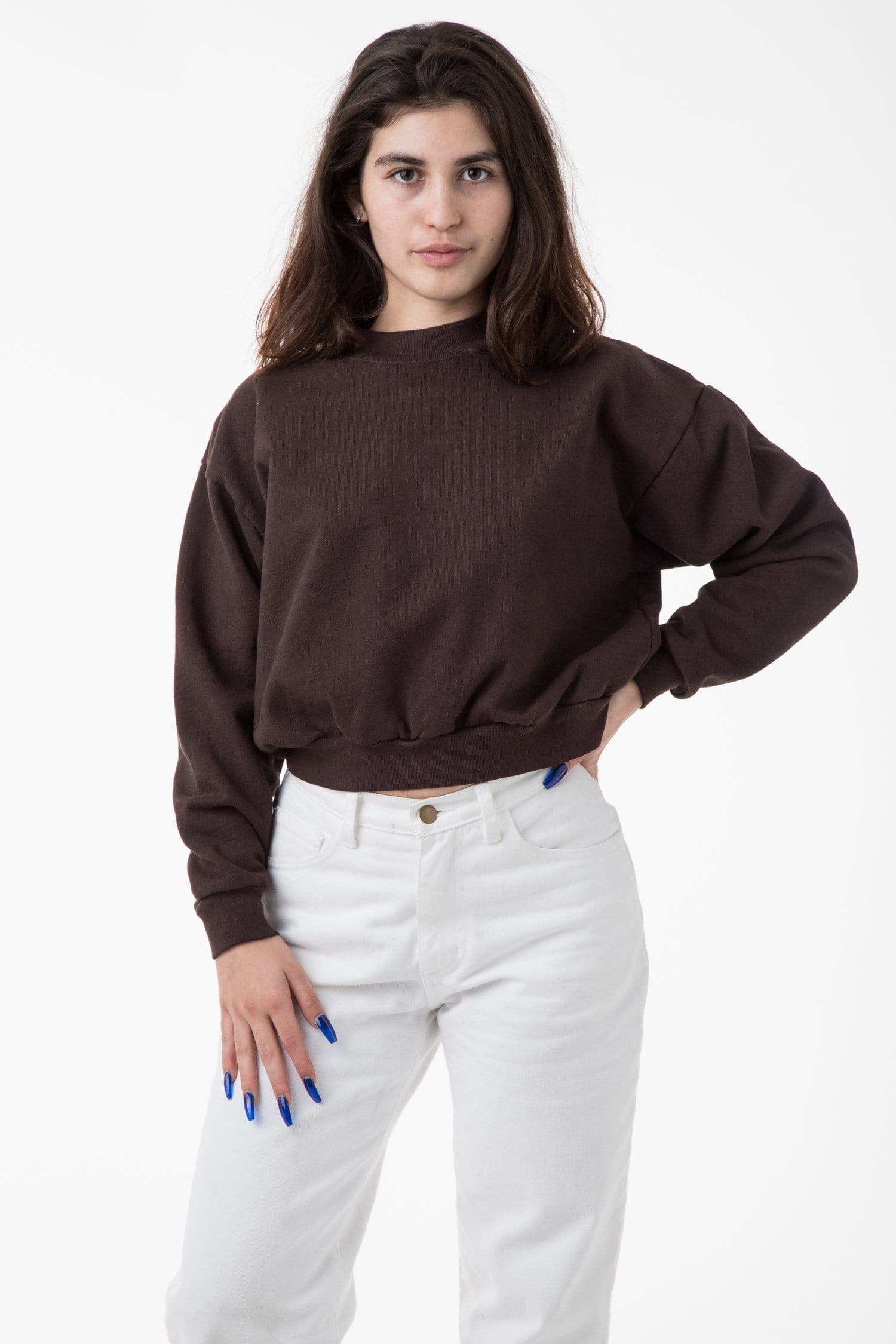 14 OZ GD HEAVY FLEECE CROPPED MOCK NECK PULLOVER 1