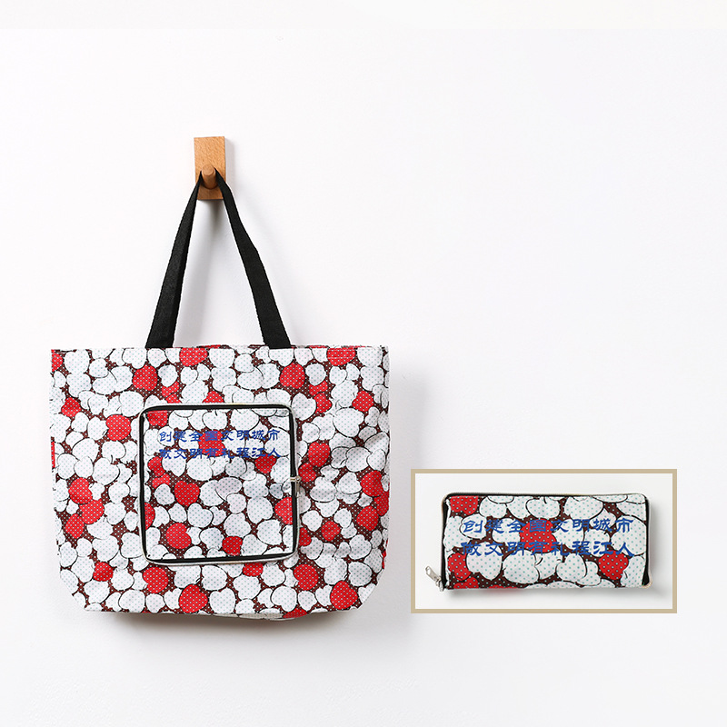 Large Capacity Foldable Washable Shopping Tote Bag / Handles 3