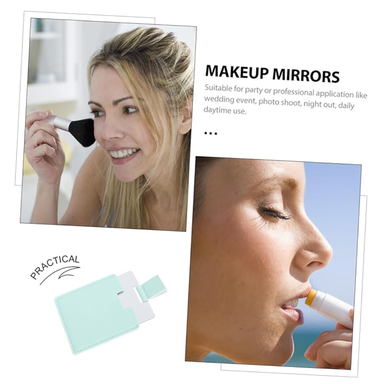 Mini Stainless Steel Portable Pocket Mirror 5