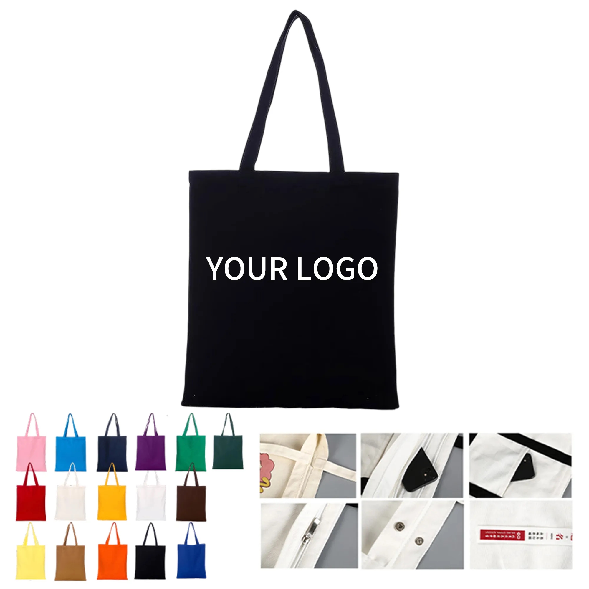 Canvas Tote Bag, custom tote bag with logo imprint 9