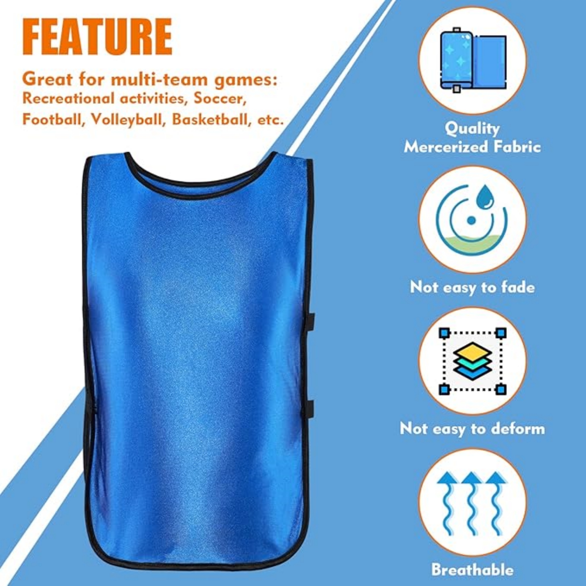 Teams Pinnies for Children Adults 4